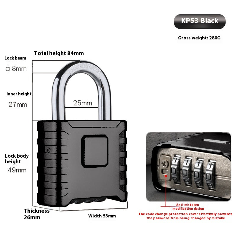Large Rainwater Proof Outdoor Truck Warehouse Courtyard Gate Machine Combination Locks Padlock