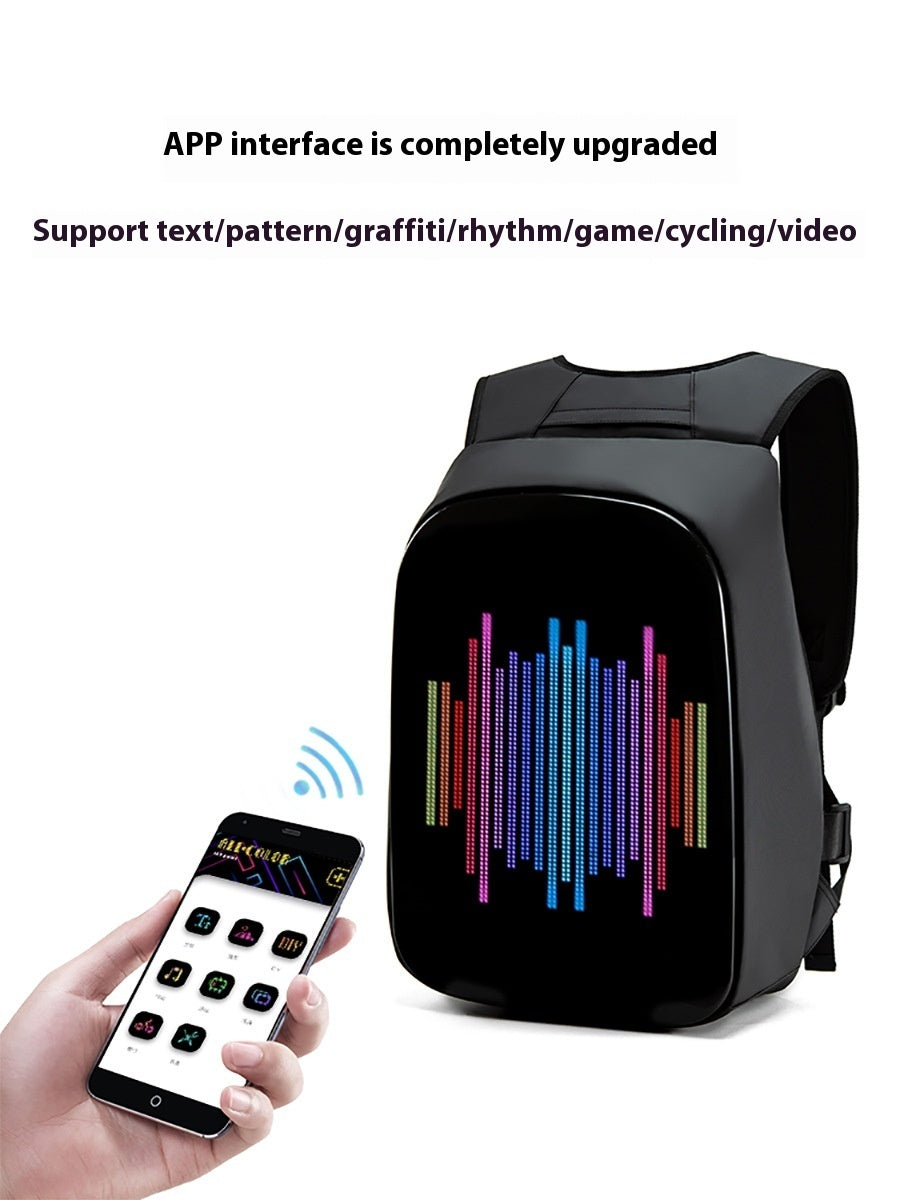 Bluetooth Outdoor LED Dynamic Pixel Smart Display Backpack