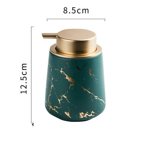 Marbling hand sanitizer bottles