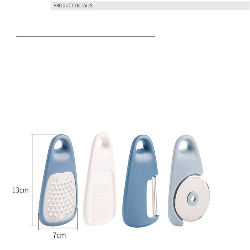 Four-piece kitchen peeler