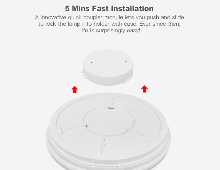RGB remote control circular voice private mode 48W