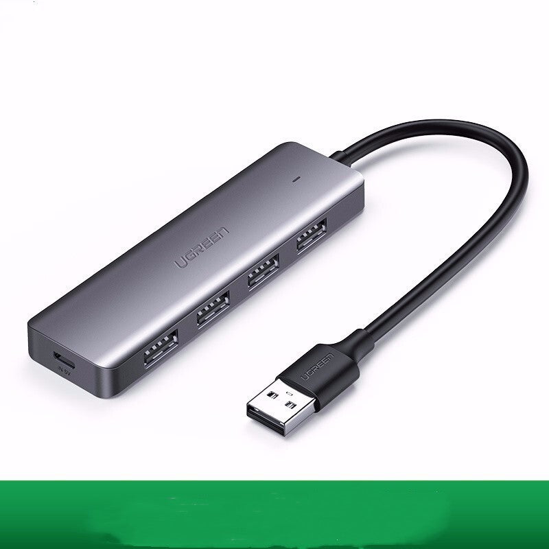 Split HUB High Speed 4 Port Hub Expansion Dock Transfer With Power Port