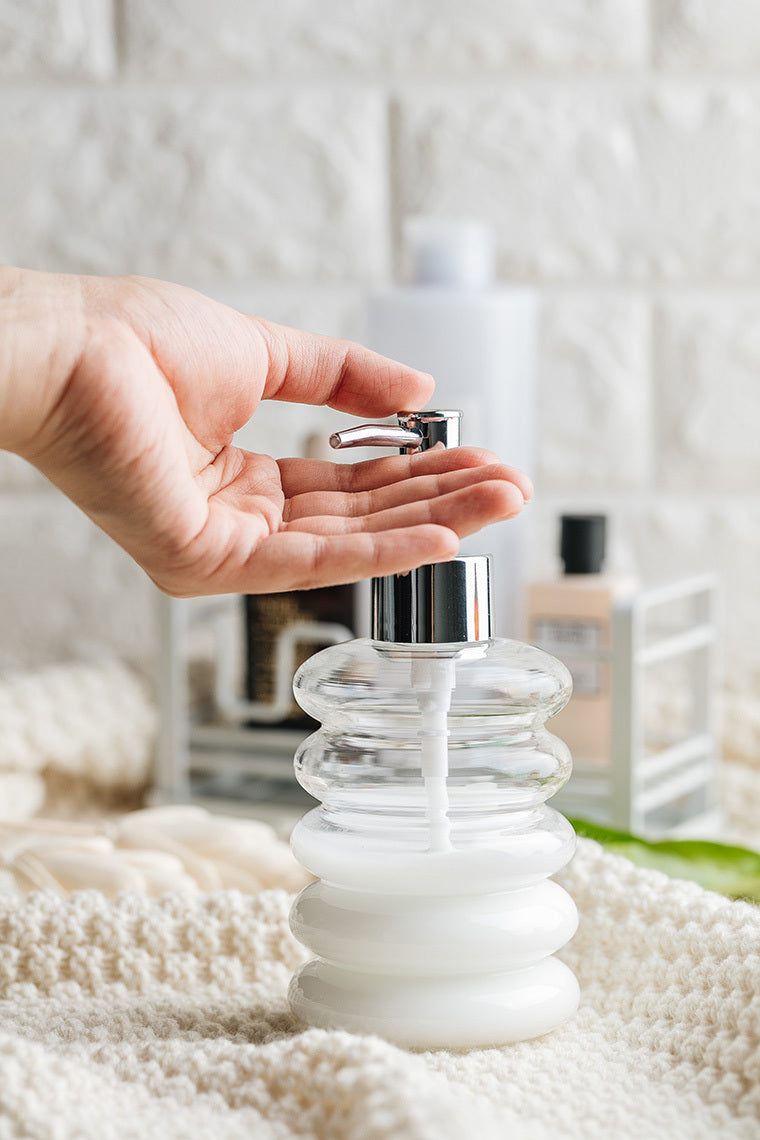 Glass Dispenser Bathroom Lotion Bottle Transparent Soap Dispenser