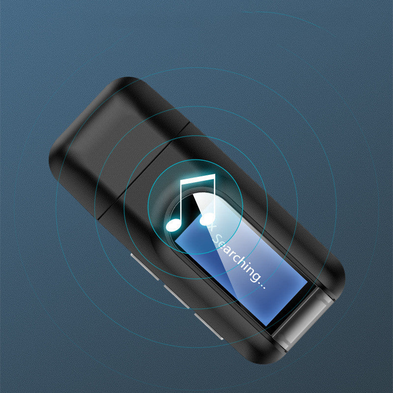 New Bluetooth Receiver LCD Display Bluetooth 5.0 Adapter