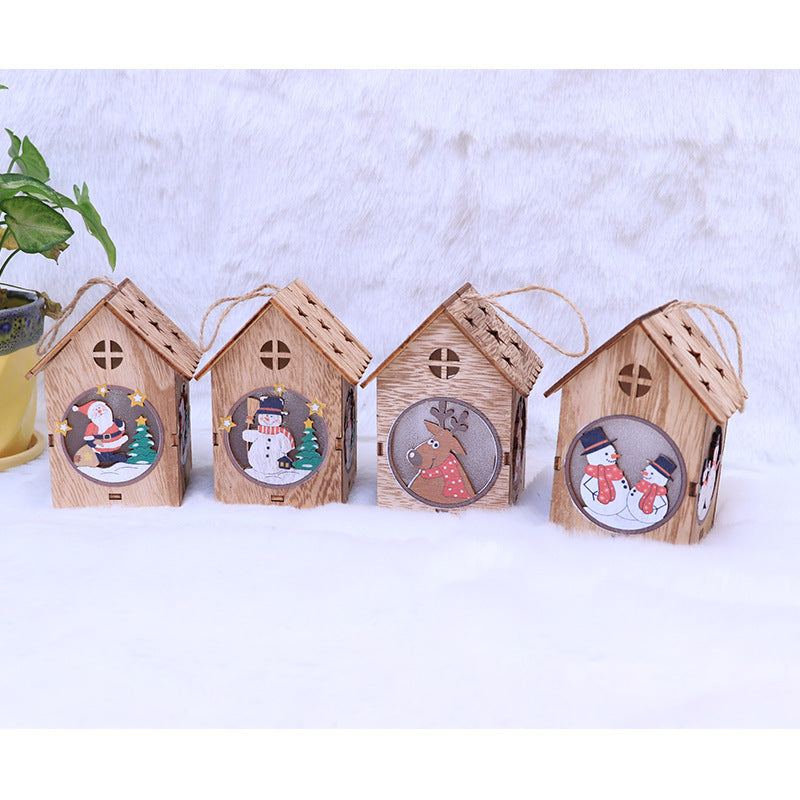 Mini light snow house night light