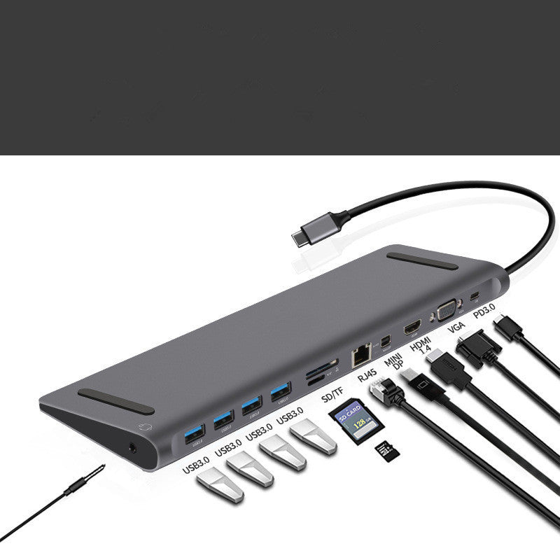 Type-C Hub Dock 12 In 1 Usb-c HD Extended Hub
