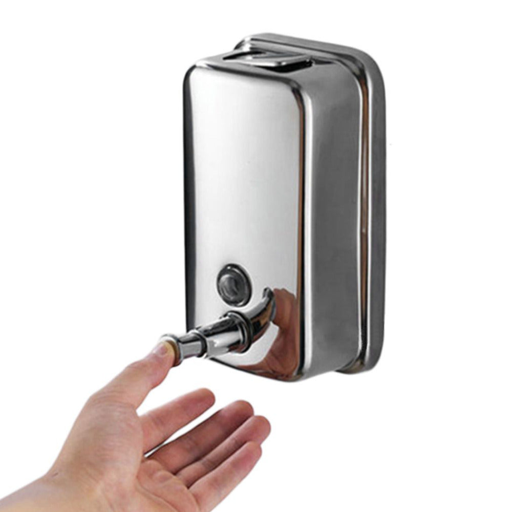 Stainless steel soap dispenser