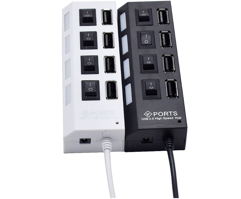 Independent USB HUB 2.0 4-port Hub One For Four Rows Plug Usb Splitter