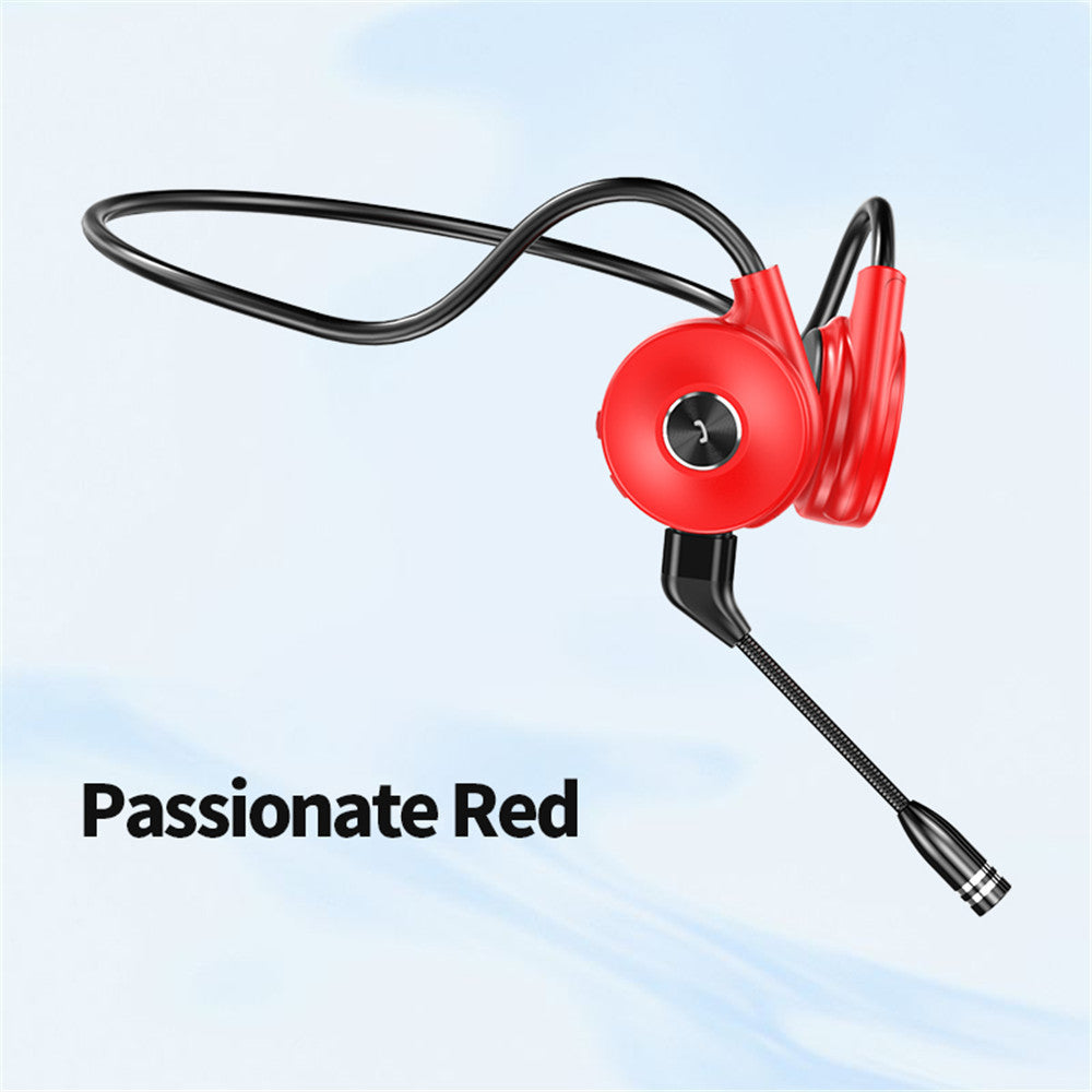 Bone Conduction Bluetooth Headset True Stereo Pair Ear Strap Long Detachable