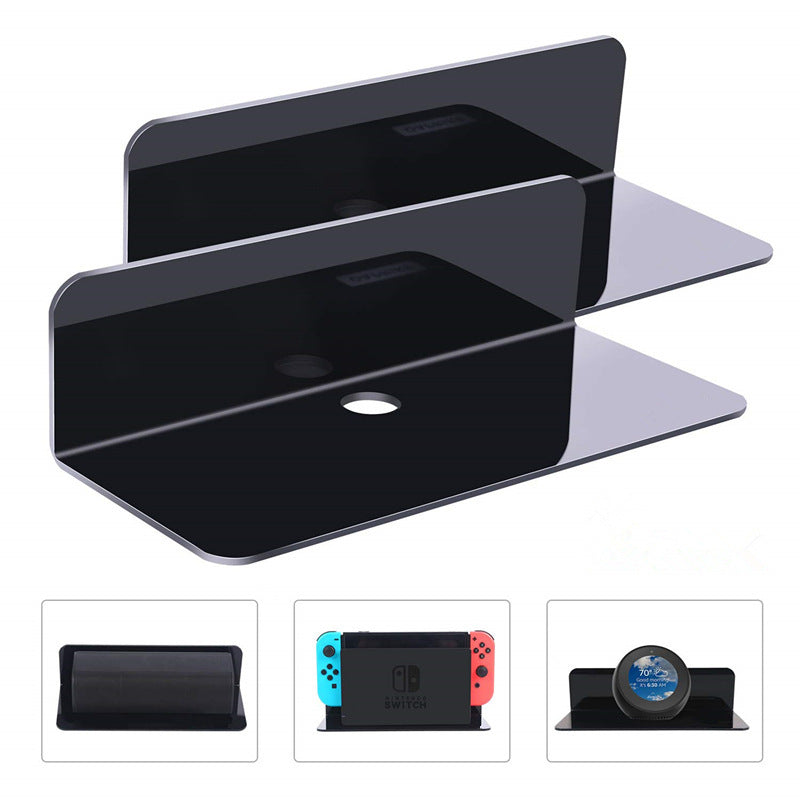 Acrylic Smart Speaker Display Rack Free Perforation Wall-mounted
