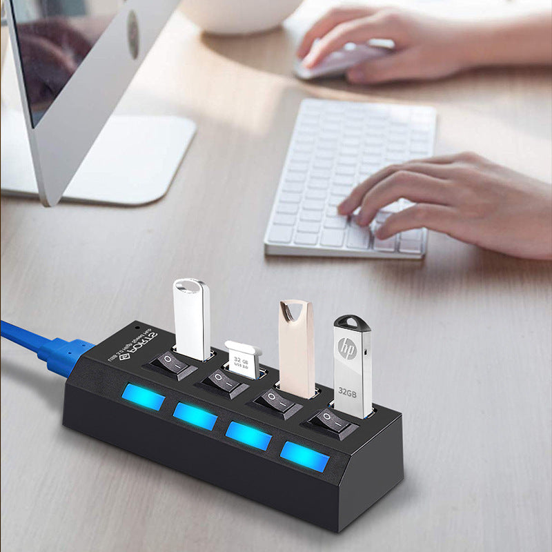 Independent 4-Port 3.0Hub Hub USB3.0 Hub