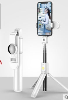 Compatible with Apple, Explosive Bluetooth Selfie Stick Integrated Selfie Artifact Mobile Phone Universal Video Broadcast Tripod Selfie Stick