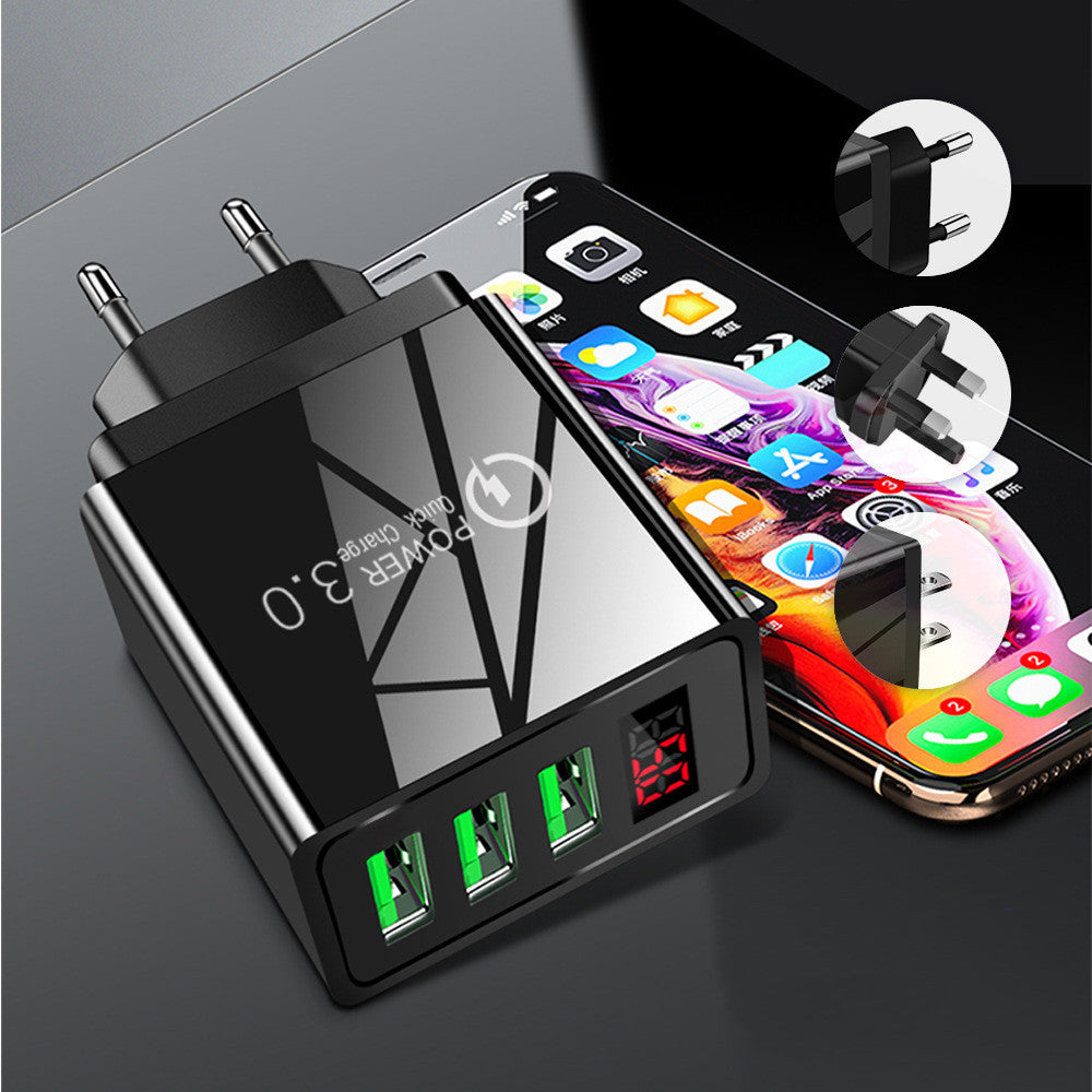 Digital Display Charger Digital Display Quick Charger Smart Phone Charging Head