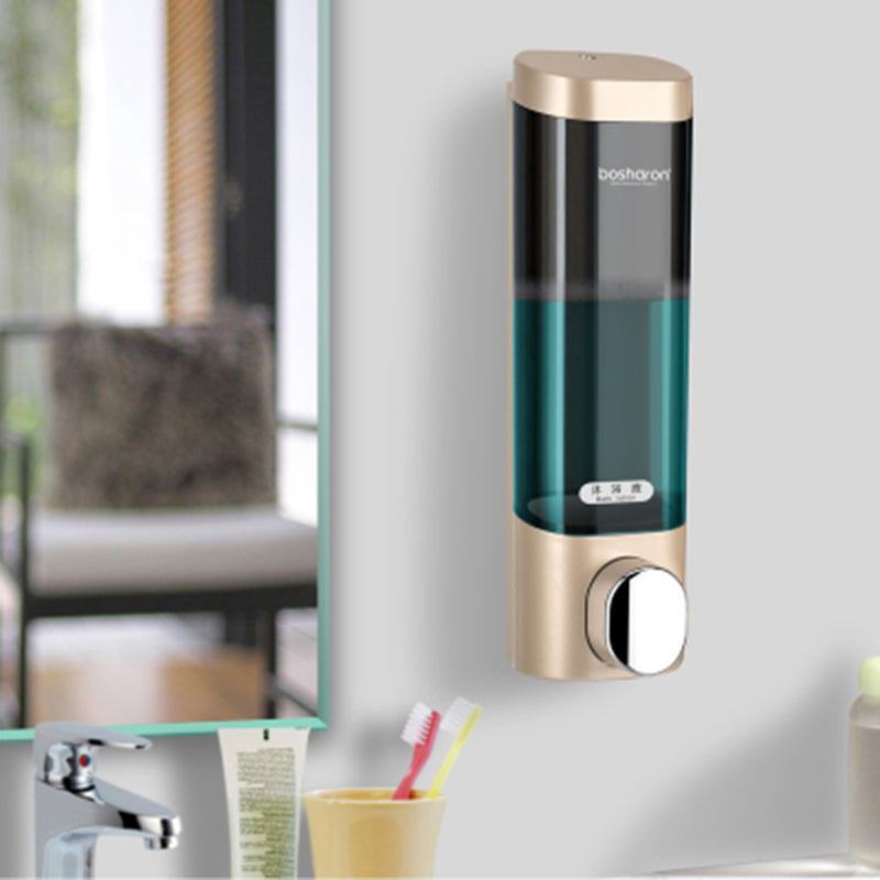 Hotel Soap Dispenser Free Punch Wall-Mounted Manual Press Toilet Hand Soap Box Hotel Shampoo Shower Gel