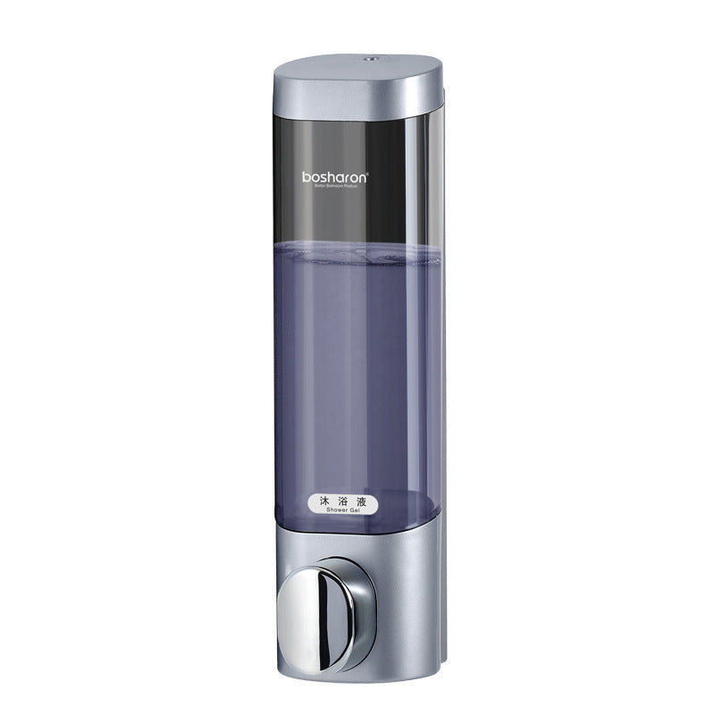 Hotel Soap Dispenser Free Punch Wall-Mounted Manual Press Toilet Hand Soap Box Hotel Shampoo Shower Gel
