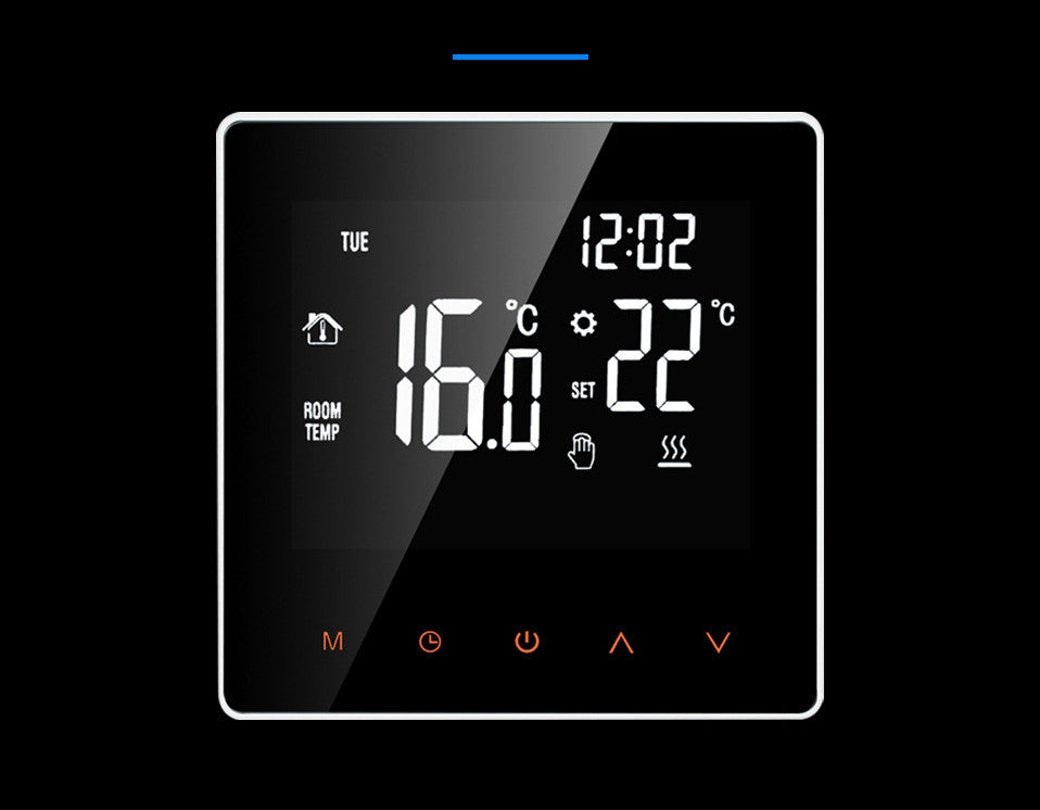 LCD Touch Screen Cycle Programming Water Floor Heating Electric Heating Wall-Hung Boiler Intelligent Thermostat