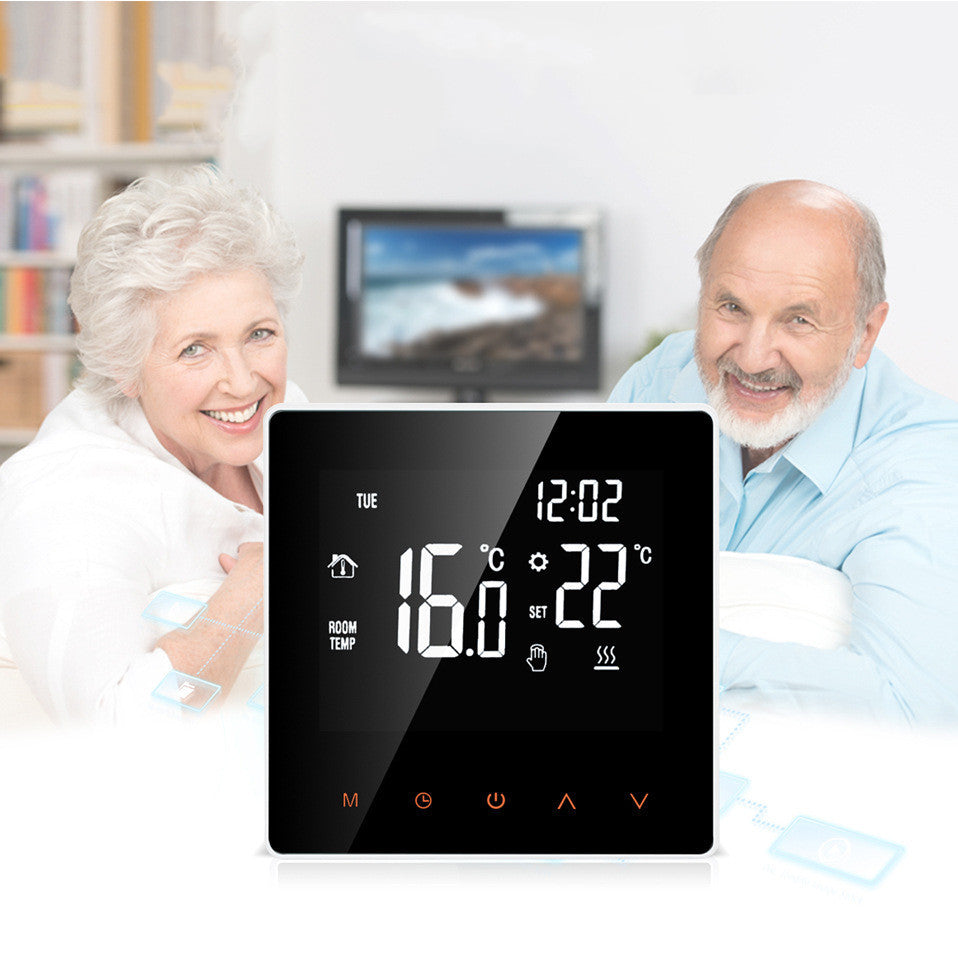 LCD Touch Screen Cycle Programming Water Floor Heating Electric Heating Wall-Hung Boiler Intelligent Thermostat
