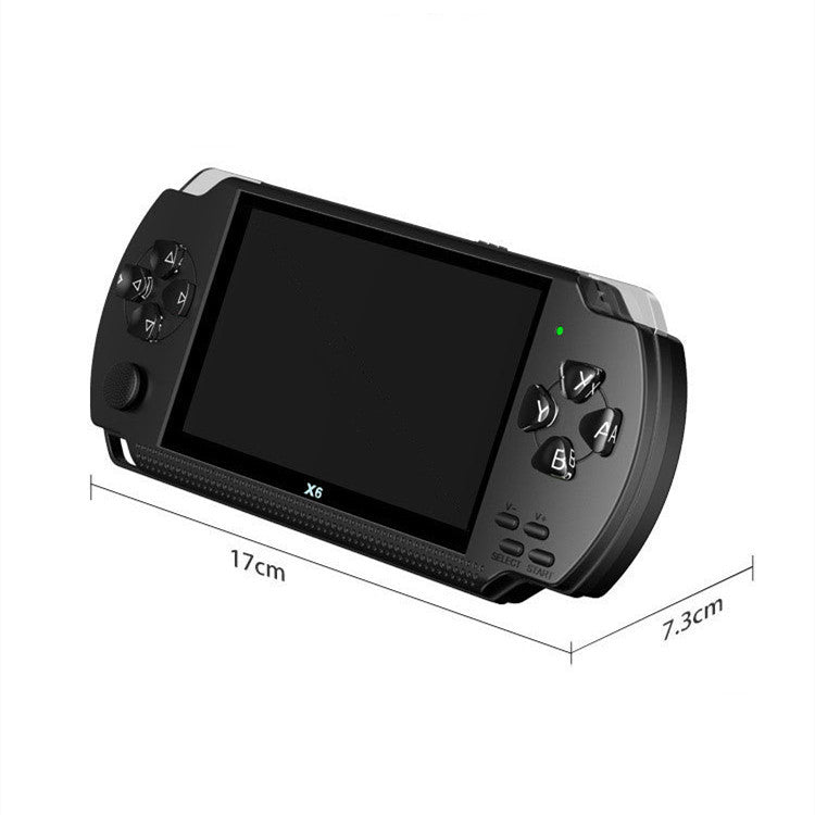 X6 Handheld Game Console 4.3-Inch Color Screen Handheld