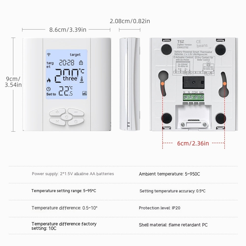 Graffiti Smart Thermostat Valve Actuatorgas Boiler Mobile Phone Control Smart Temperature Controller