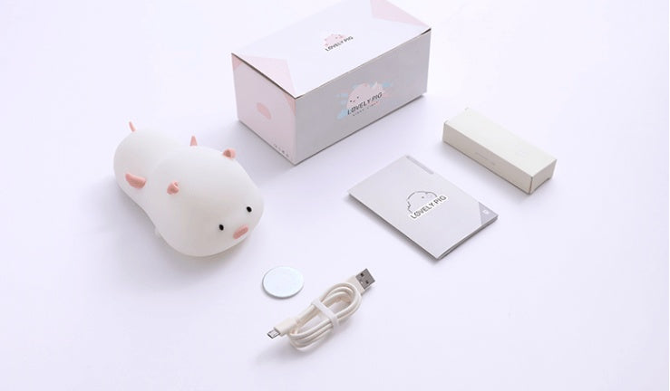 Pig silicone night light