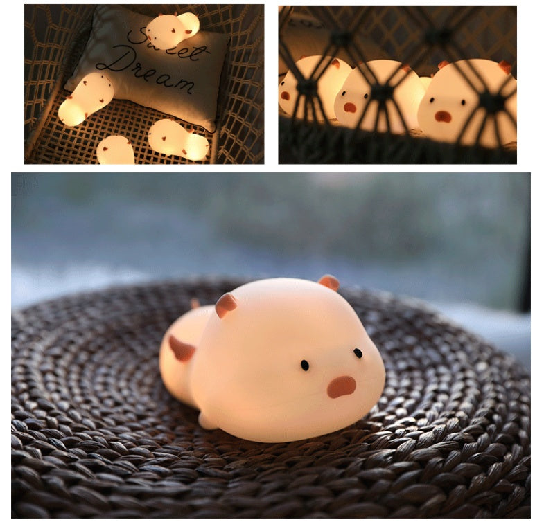 Pig silicone night light