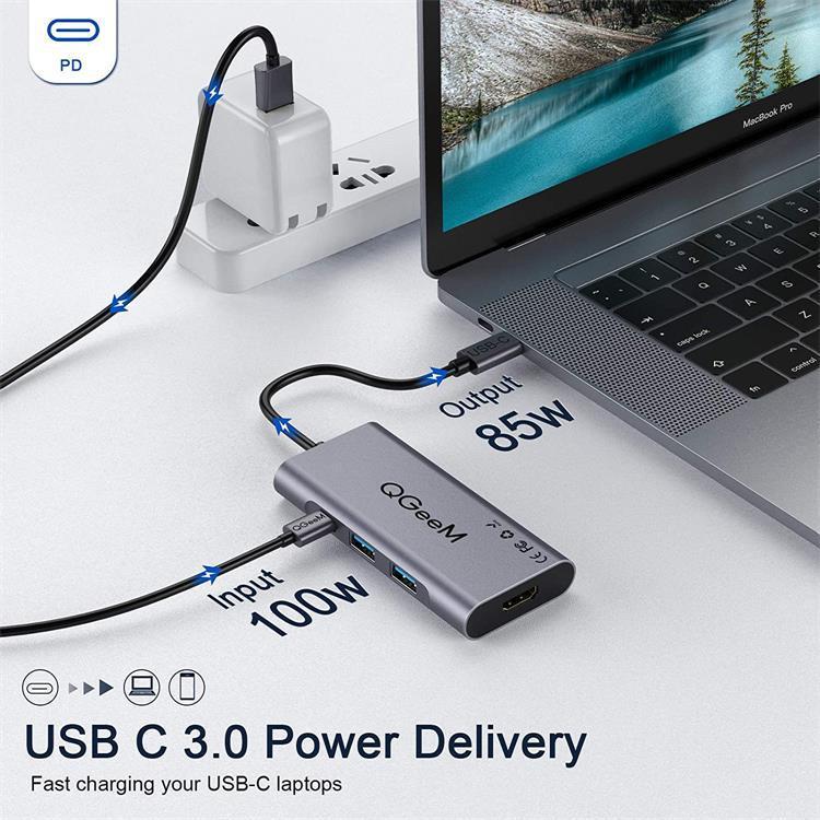 QGeeM 7-in-1 Type C hub