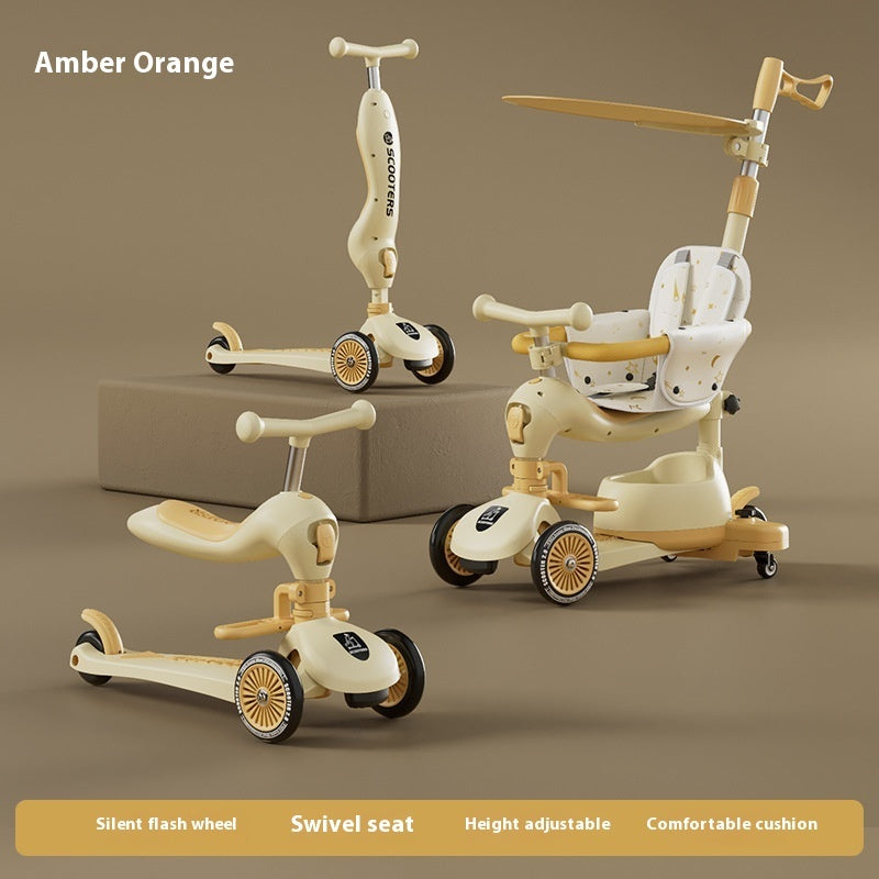 Children's Scooter Multifunctional Music Flash Scooter