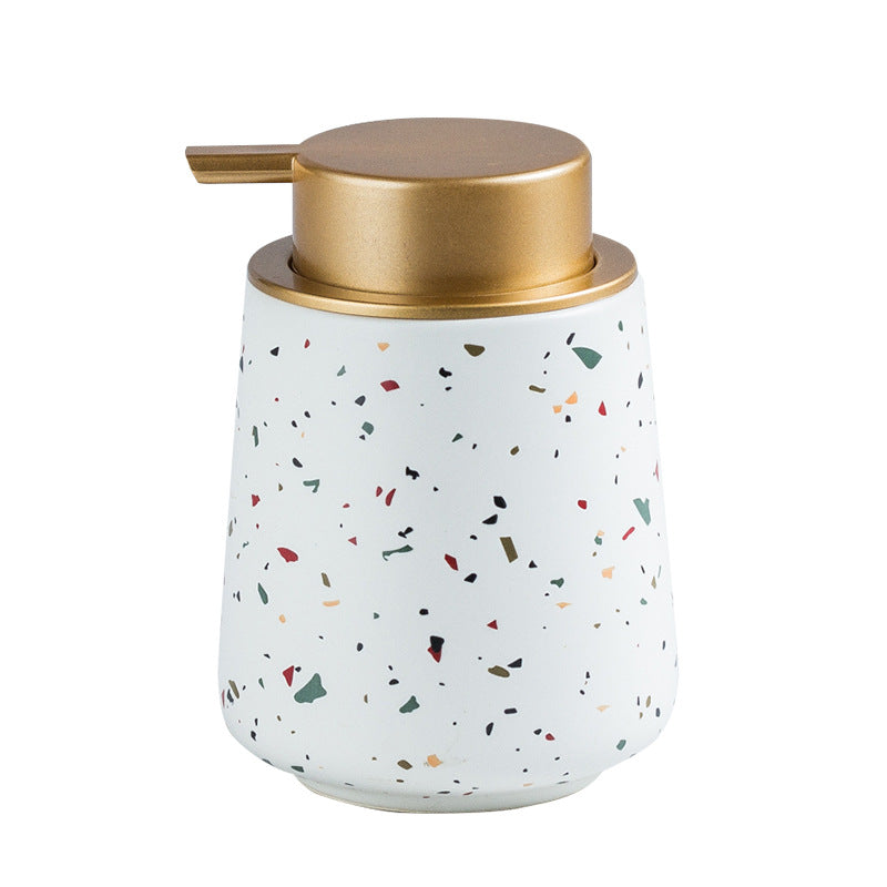Nordic Ceramic Bathroom Hand Sanitizer Storage Bottle