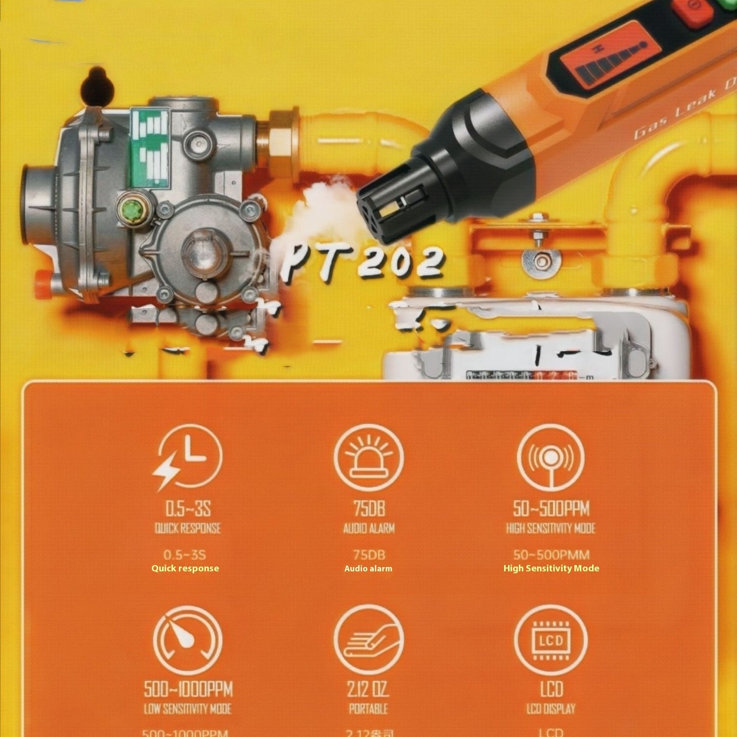 Pen Style Handheld Gas Leak Detector