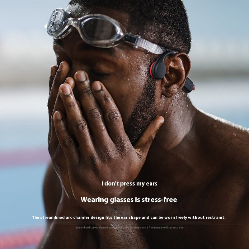 Bluetooth Headset For Bone Conduction Memory Waterproof Call Sports Headset