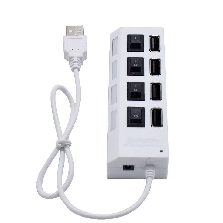 Independent USB HUB 2.0 4-port Hub One For Four Rows Plug Usb Splitter
