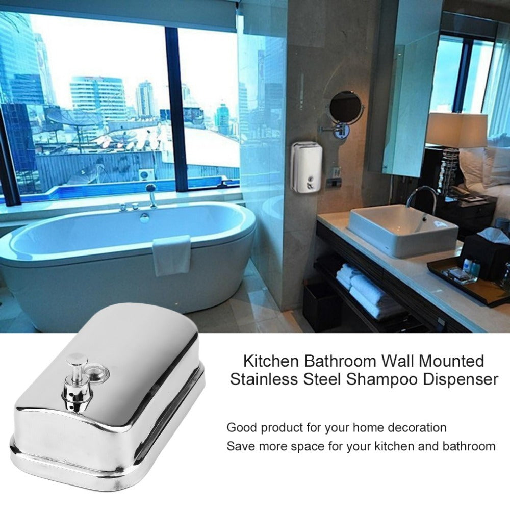 Stainless steel soap dispenser