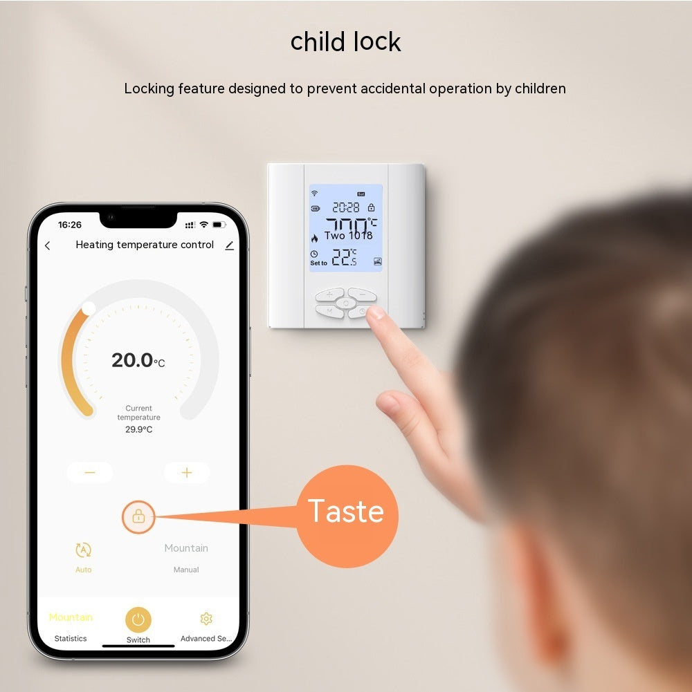 Graffiti Smart Thermostat Valve Actuatorgas Boiler Mobile Phone Control Smart Temperature Controller