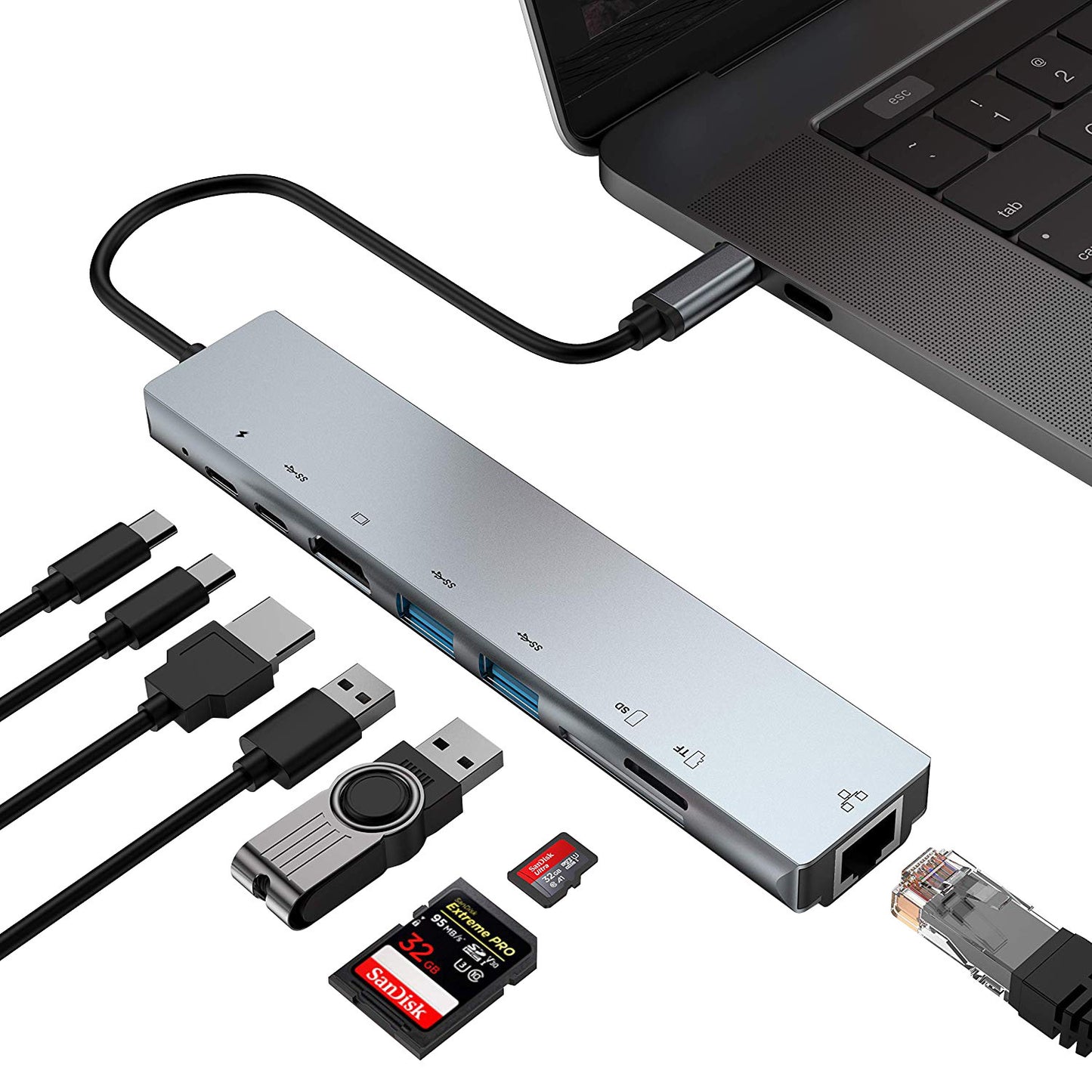 Expansion dock hub