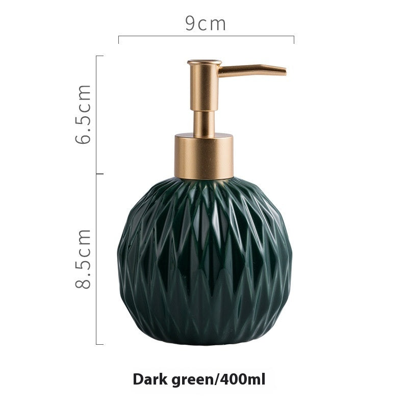 Ceramic Hand Sanitizer Bottle Bathroom Decoration