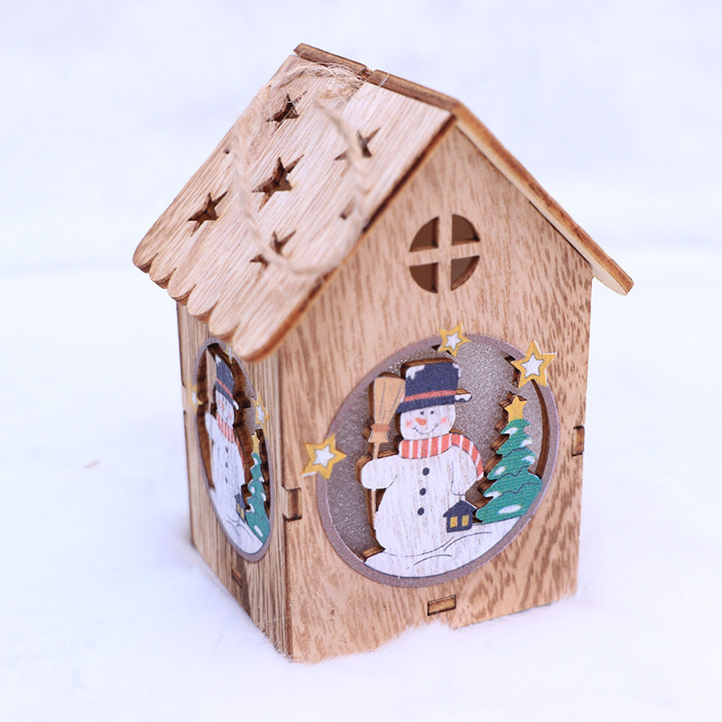 Mini light snow house night light