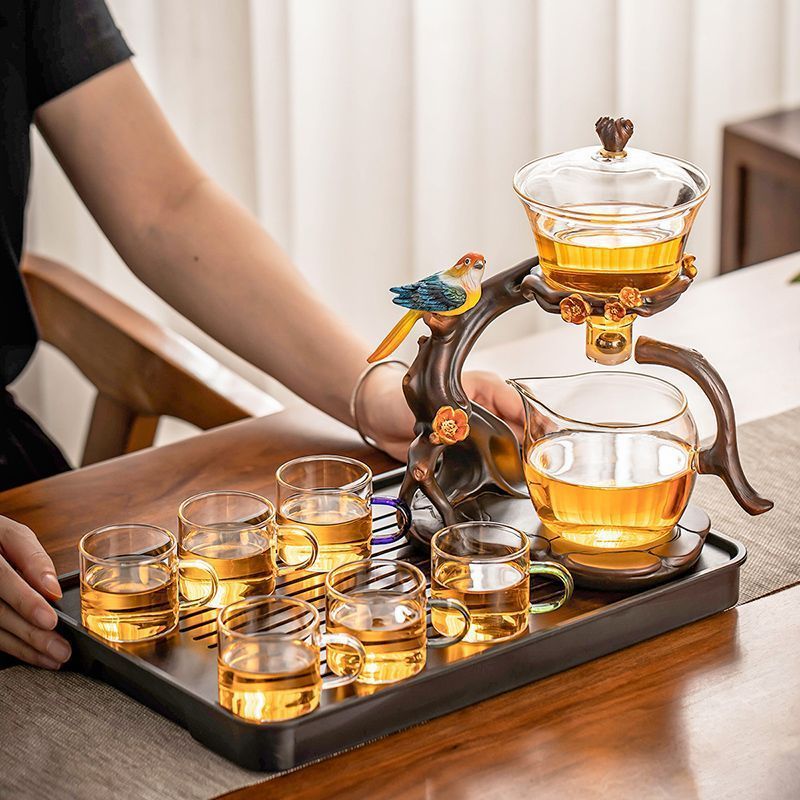 Glass Automatic Tea Set Household Teapot Tea Cup