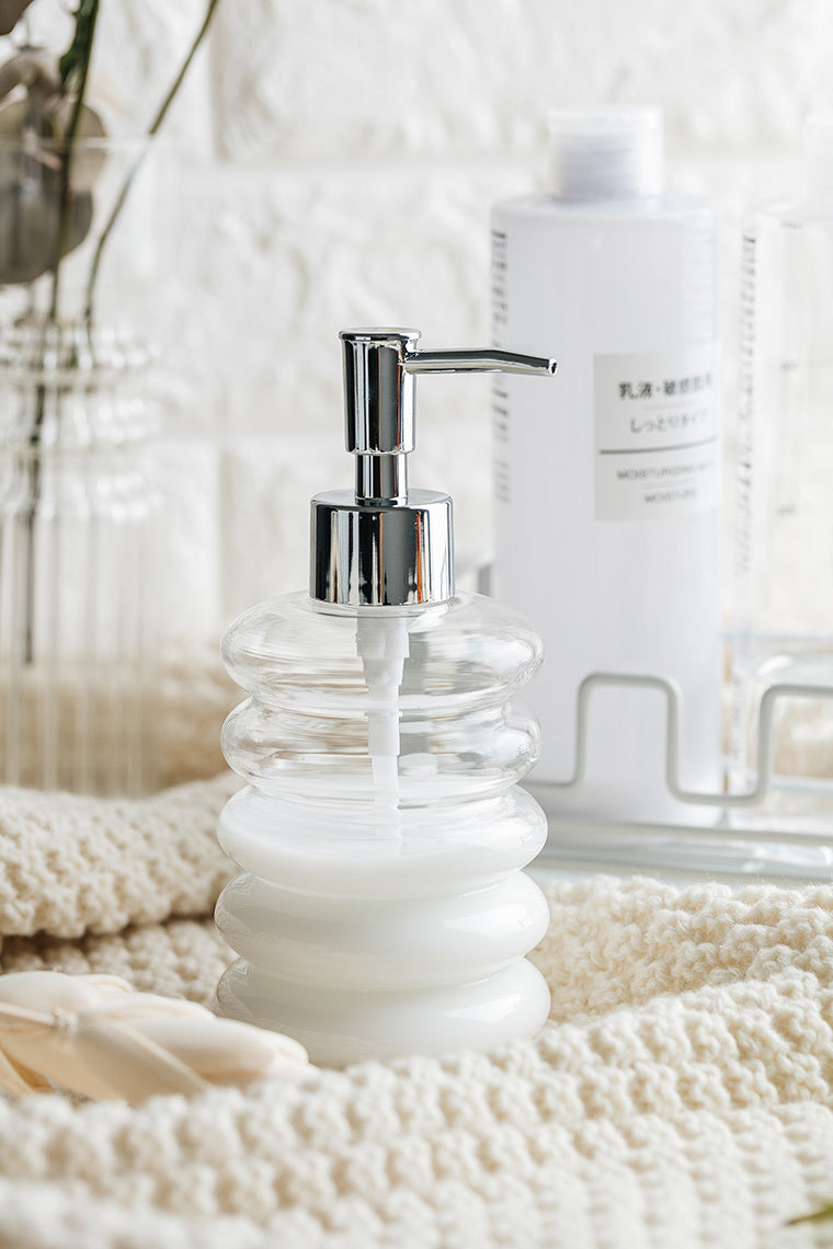 Glass Dispenser Bathroom Lotion Bottle Transparent Soap Dispenser