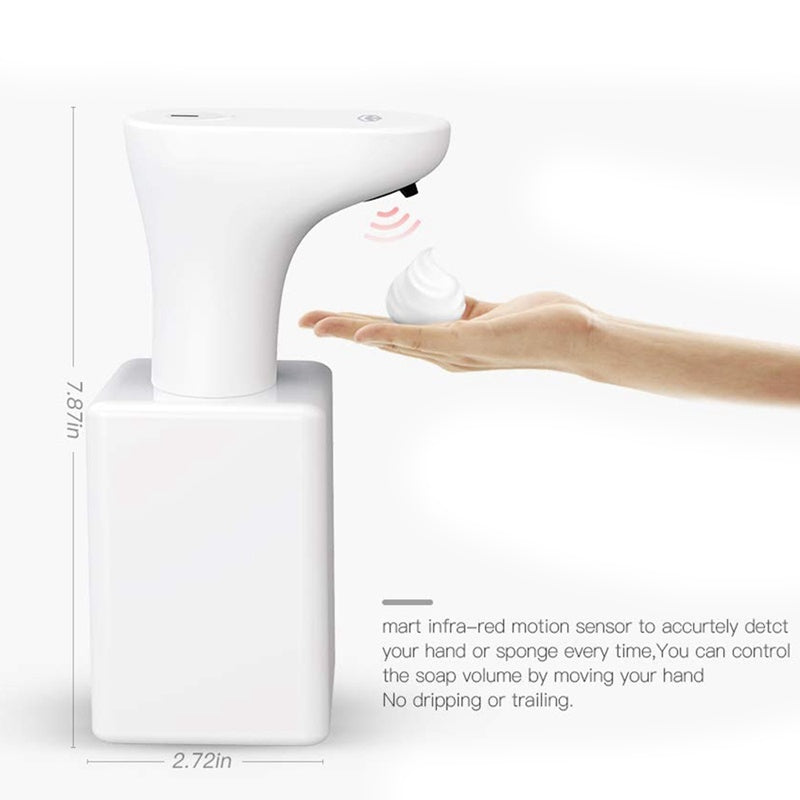 Soap Dispenser, Automatic Pressless Foaming - Infrared Motion Sensor Liquid Hands-Free Soap Dispenser