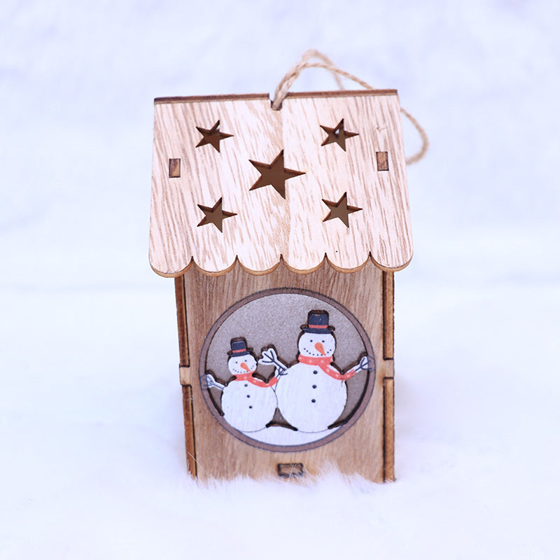 Mini light snow house night light