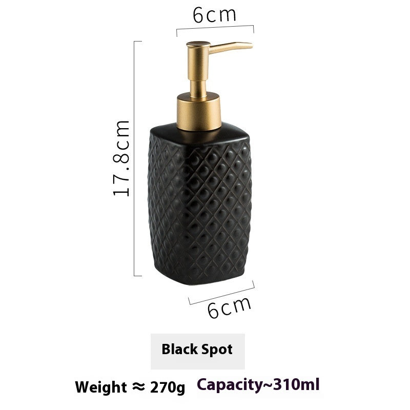 Simple Ceramic Hand Sanitizer Bottle Hotel Club