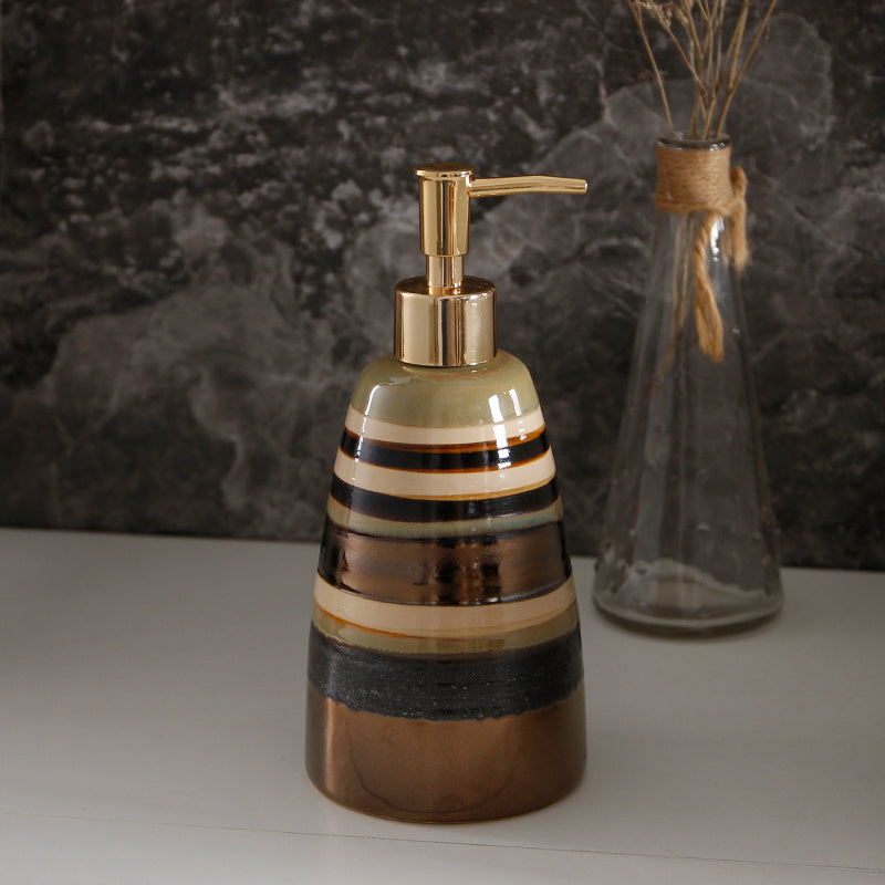 Creative Ceramic Retro Hand Sanitizer Bottle Push Type