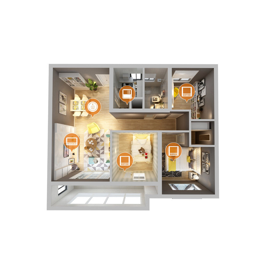 Remote Control Programmable Hydropower Floor Heating Thermostat