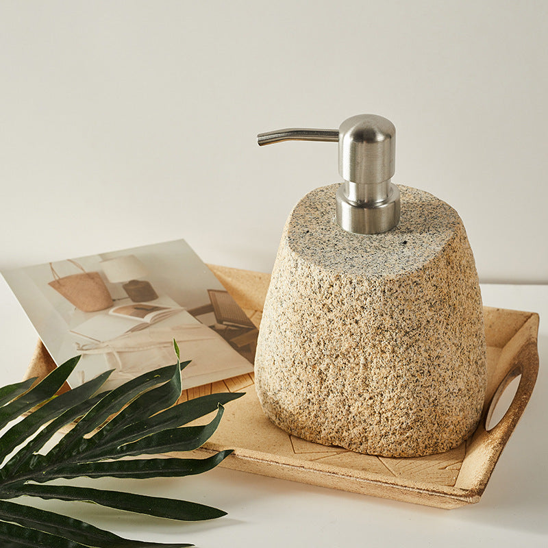 Natural Retro Pebble Hand Sanitizer Travel Bottle