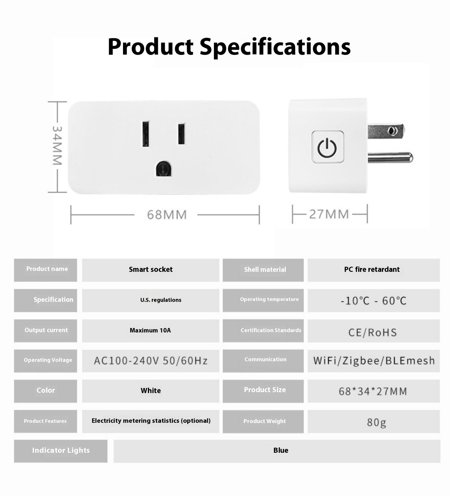 Smart Socket Voice Control Remote