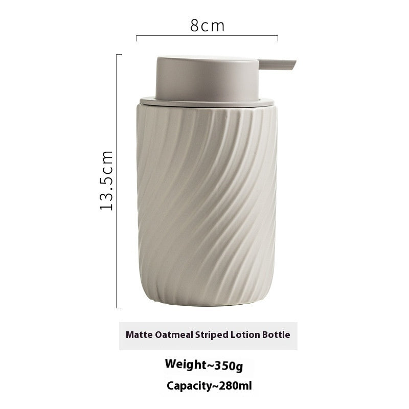Ceramic Emulsion Hand Sanitizer Shower Gel Bottle