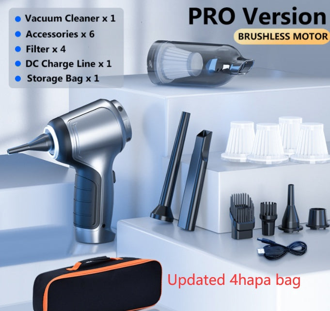 Car Mounted Brushless Handheld Inflatable Vacuum Cleaner