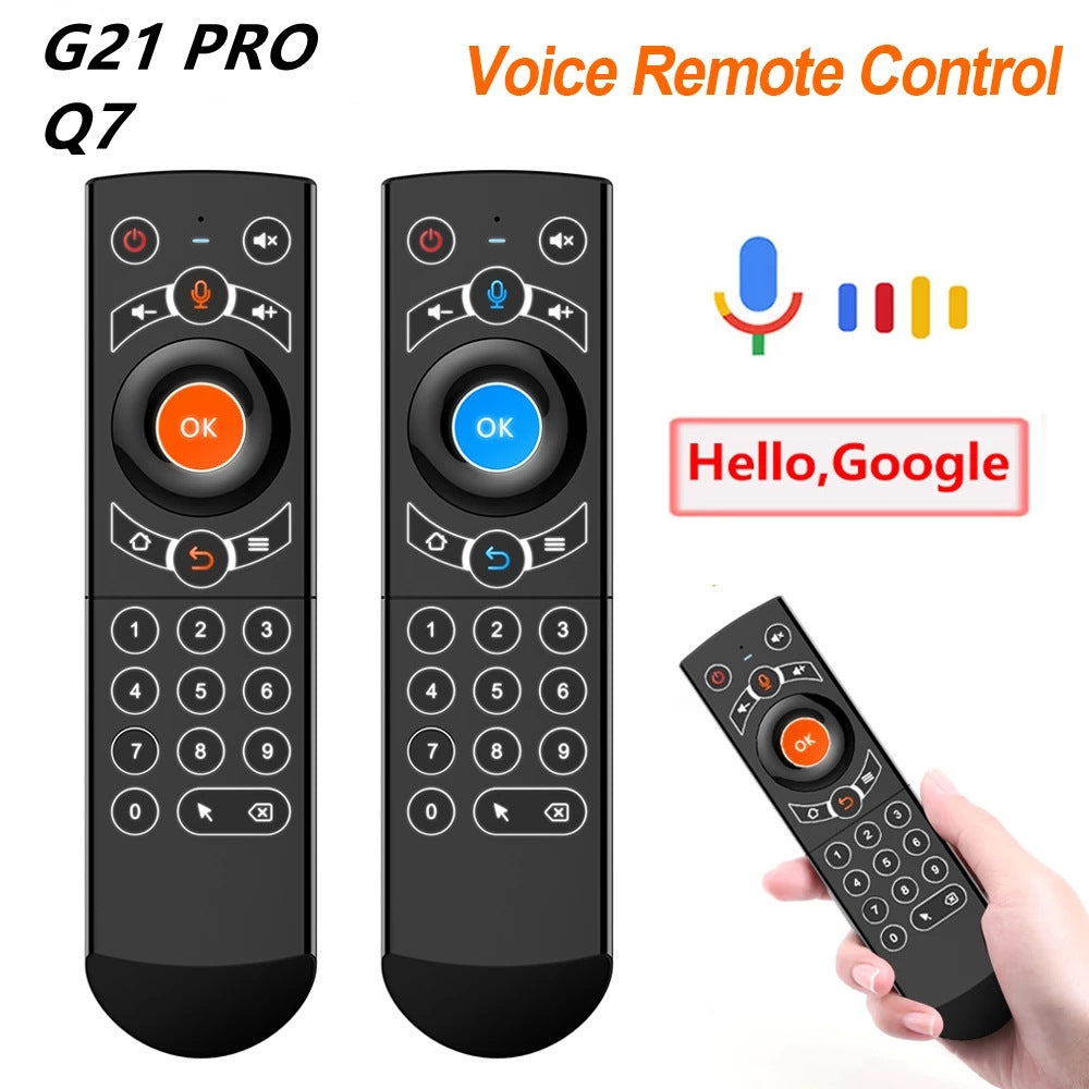 Cross-border Google Intelligent Voice TV Set-top Box Universal Remote Control Wireless Mouse And Keyboard