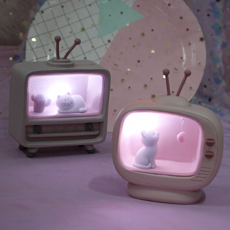 cat cartoon night light