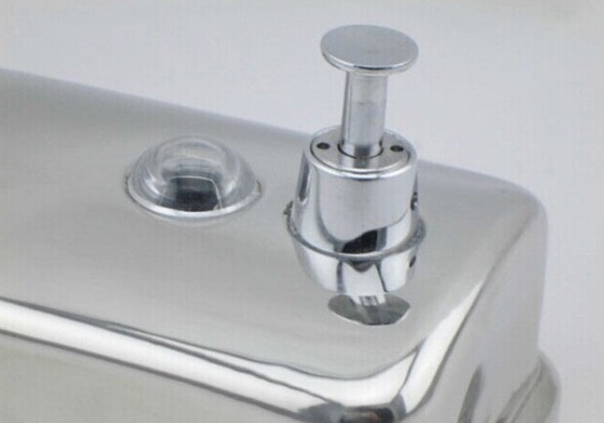 Stainless steel soap dispenser